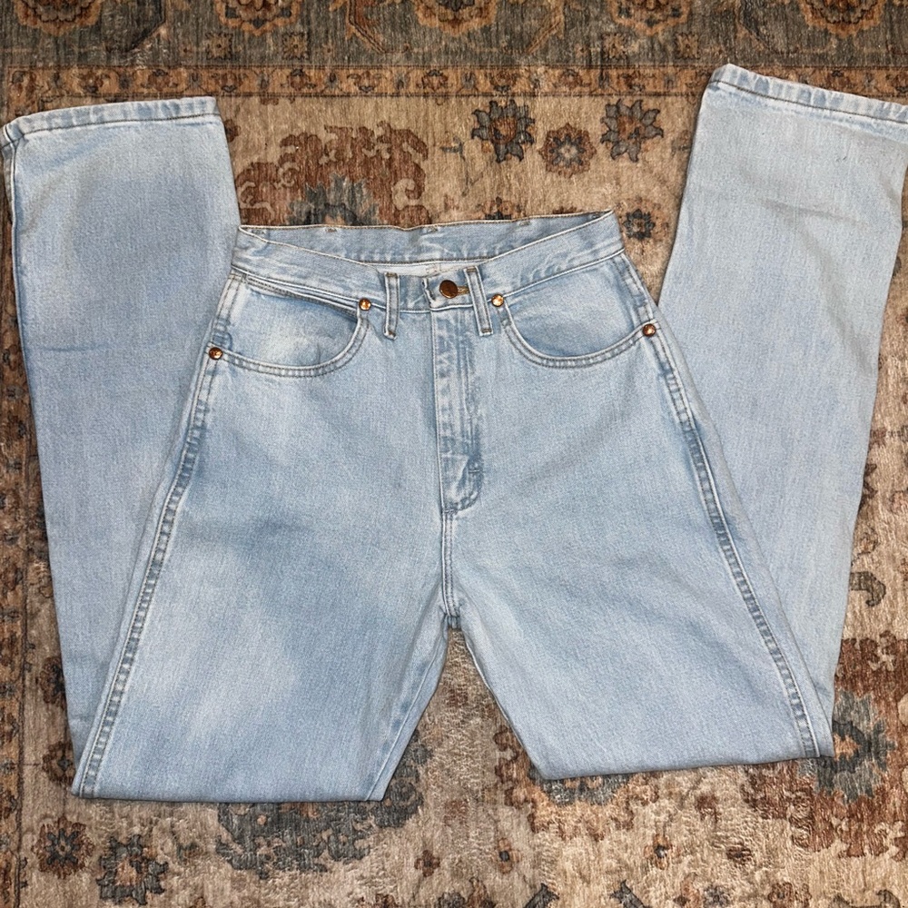 Light Wash Straight Leg Wranglers